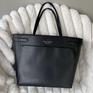 Kate Spade Laptop Bag Tote Black Leather LIKE NEW